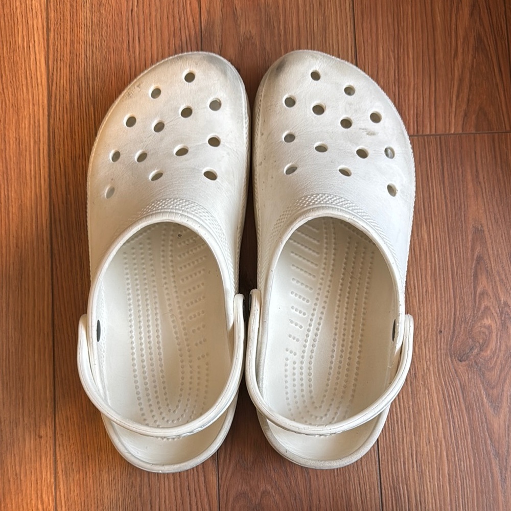 Adult White Crocs